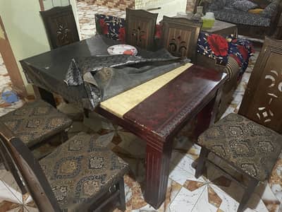 6 seater dining table