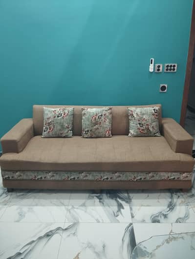 wooden sofa