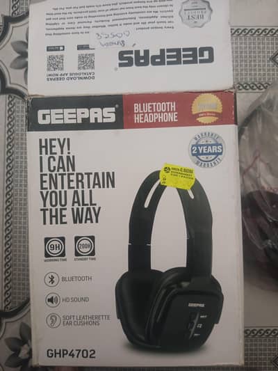 GEEPAS GHP4702 Bluetooth headphone box pack