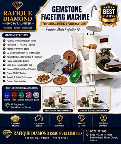 Gemstone Faceting Professional Machine Heavy Duty