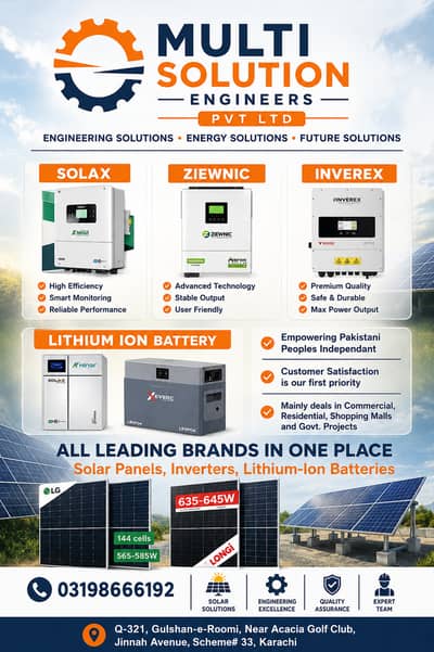 6kW Solar System Complete Setup – Panels + Inverter + Lithium Ion