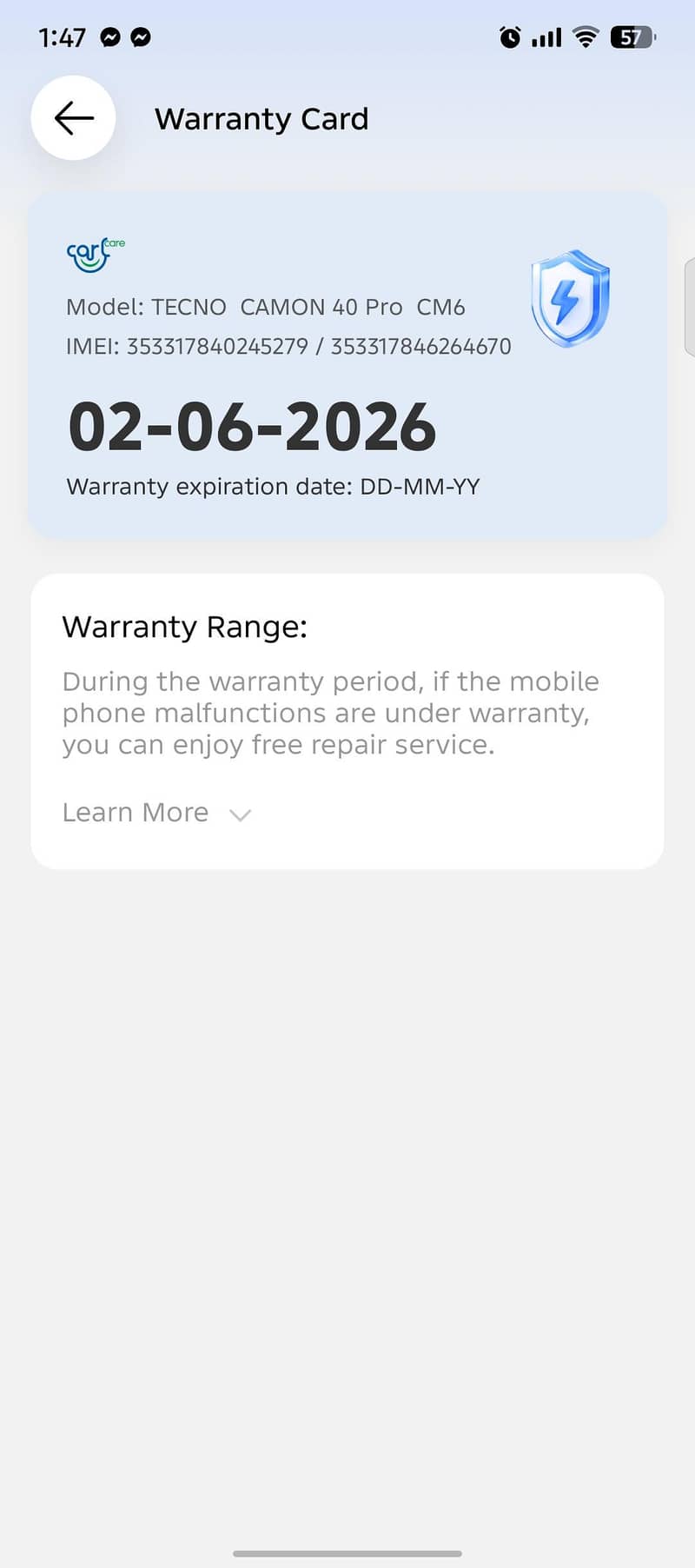 camon 40 pro complete 13