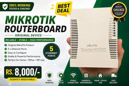 MikroTik Router BOARD Original – 100% Working Condition|urgent sale