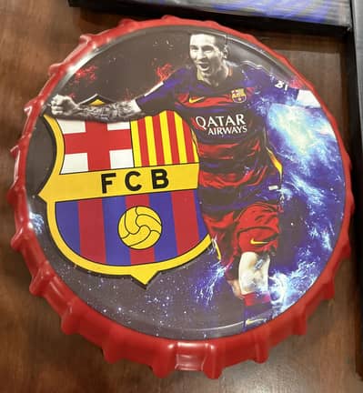 5 LIONEL MESSI Frames & 1  LIONEL MESSI Metal Hanging