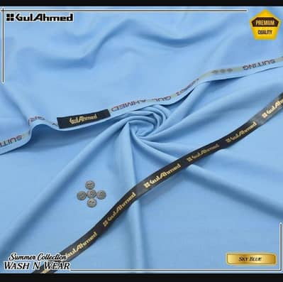 men unstitched wash and wear suit by gul Ahmed