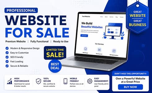  Professional Website for Sale 