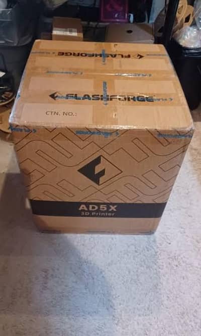 new flashforge ad5x imported from usa box pack unopened