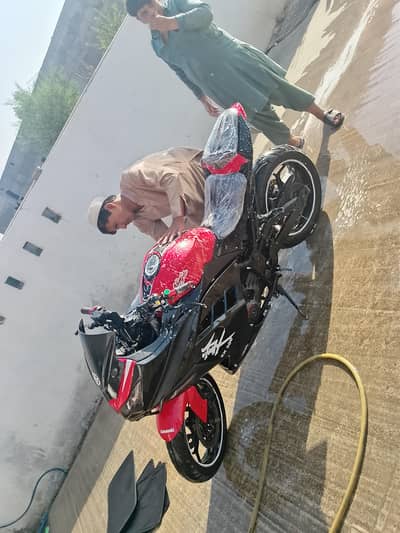 aoa Kawasaki Ninja ZX 300 2018model good condition all Punjab number