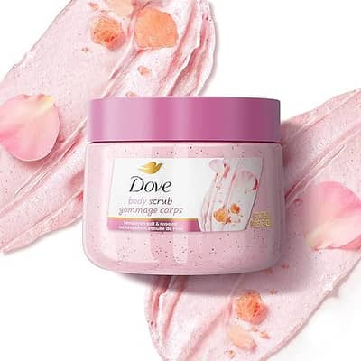"100% Original Dove Body Scrub – Himalayan Salt & Rose (Brand New)"