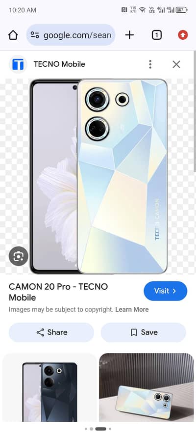 Tecno CAMON 20 Pro 8/256 Exchange Possible 0323/100/91/88