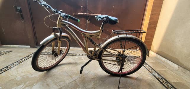 cycle chala ma. ok ha tyres or ghear ka total saman naya ha