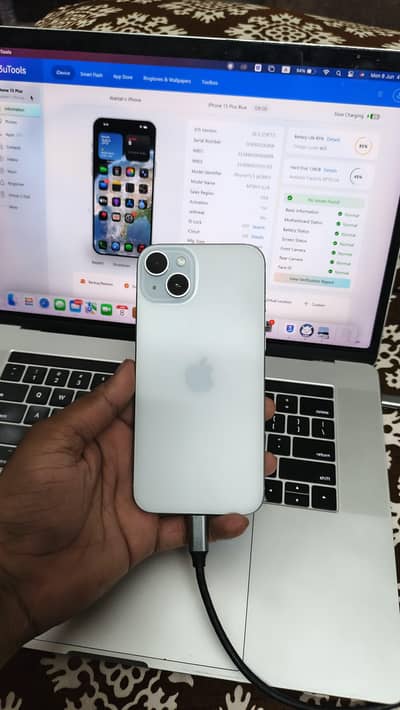 IPhone 15 plus Non pta factory unlock 2 month sim time available 128GB