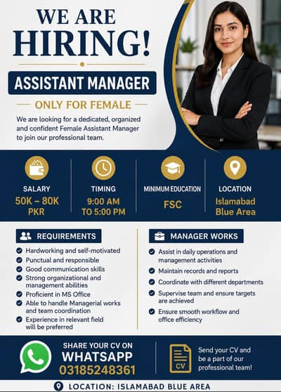 Female Assistant Supervisor