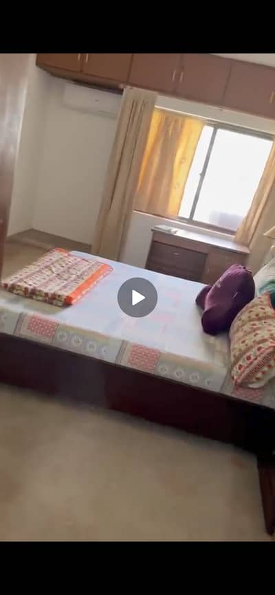 Custom-Made Solid Wood King Bed with Side Tables – Excellent Condition
