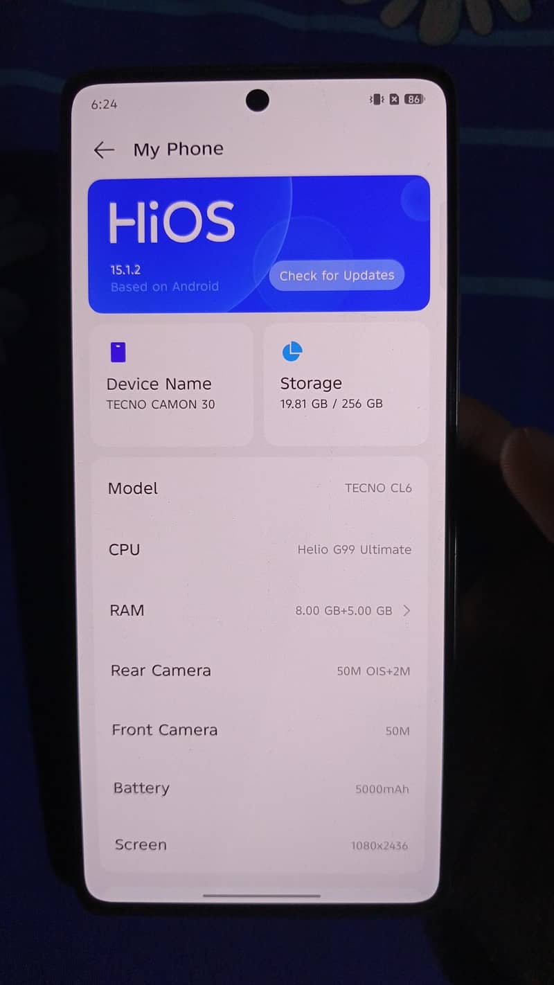 Tecno camon 30 0