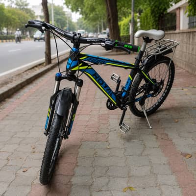 Cycle ka number 24 disc breaking iski Gair hai abhi Aage Bhi Piche bhi