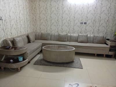 L shaped sofa set