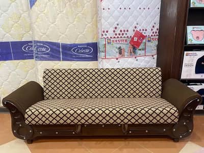 SOFA CUM BED (2in1)(sofa +bed)(Molty foam)(10 years warranty)