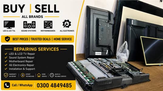 LCD, LED, LG,SONY, Sumsang, All Brand's Available \.