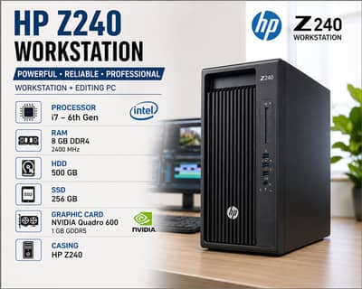 Cor I7 6gen workstation pc HP brand