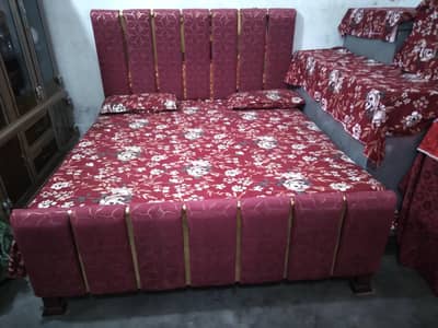 Iron Bed + Matress + Plywood Sheet for Sale New Condition