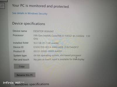 Dell latitude 7420 core i5 11th gen 16gb RAM 256gb SSD (touch screen)