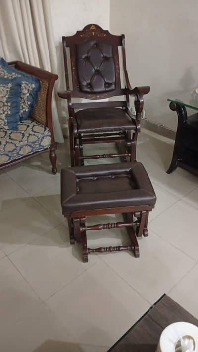 Arcadia Rocking Chair with Table