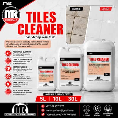 "Tiles Surface Cleaner, Shiner, Restorer Chemical"