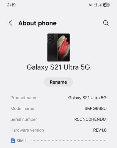 Samsung Mobile S21 Ultra