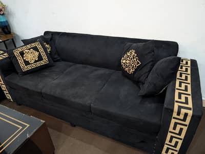 6 seater Versace style sofa set for sale