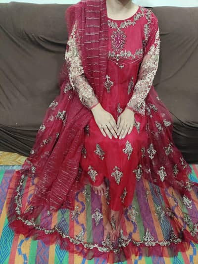 Long Mehroon  Maxi