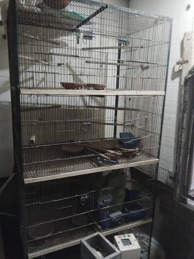 Cages for Birds 1.5*1.5*2, 4 Portion and 8 portion 1.5*1.5*1.5