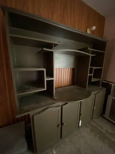 Traditional design wooden TV trali