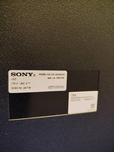 Sony 65 Inch LED TV – Full HD Smart TV – Excellent Picture Quality