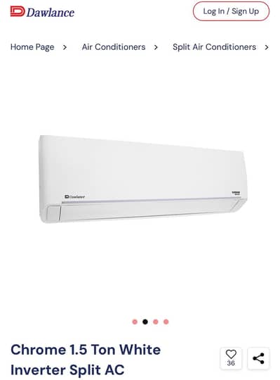 Splite ac 1/5 ton Crome inverter