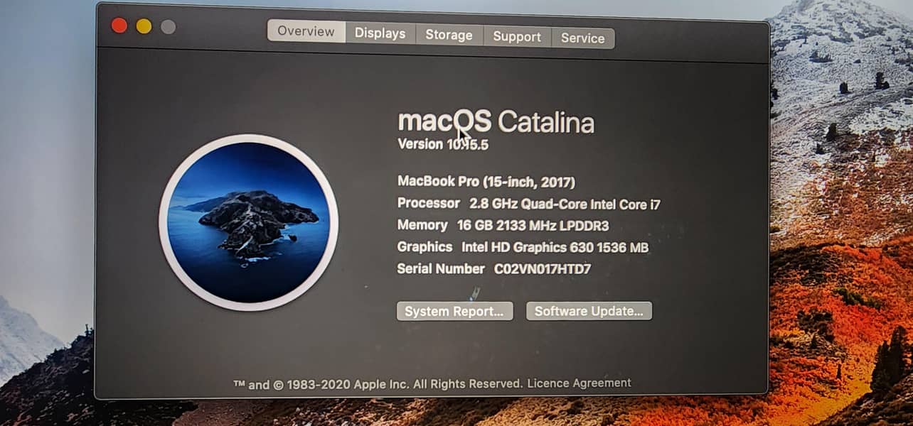 Mac book pro 2017 4