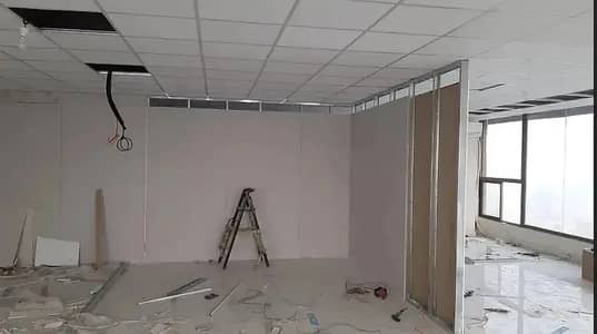 gypsum ceiling/gypsum board partition/glass partition/cement partition