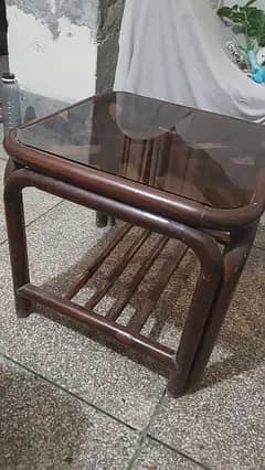 2 Side Tables solid wood 0