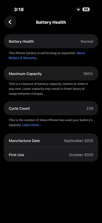 iPhone Air 256 GB PTA Approved