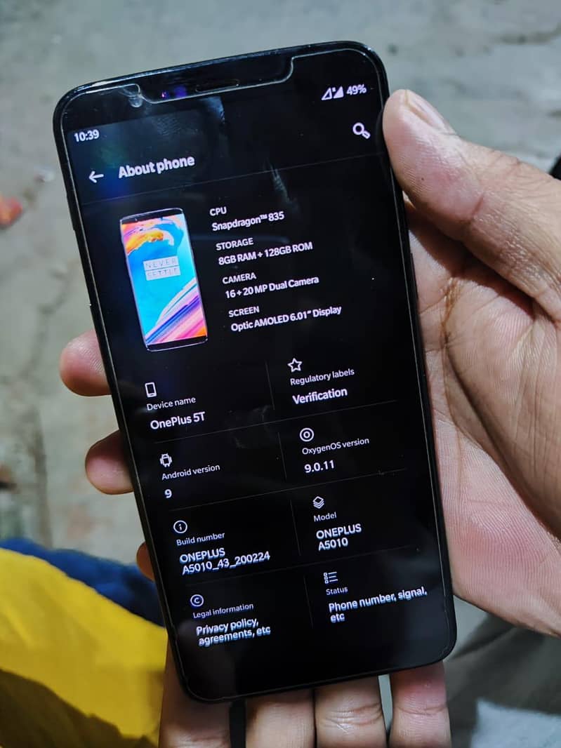 One Plus 5T 0