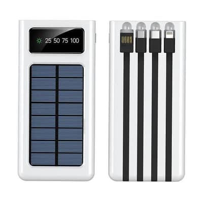 Thin solar charging Box 20000 Mah Fast sharing premium Powerbank