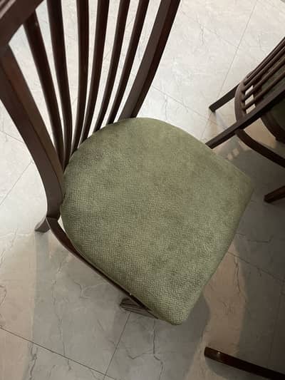 6 chairs wooden dining table