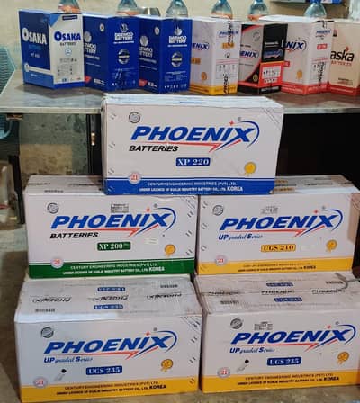 Phoneix, Alaska, Exide and Daewoo all batteries are available.