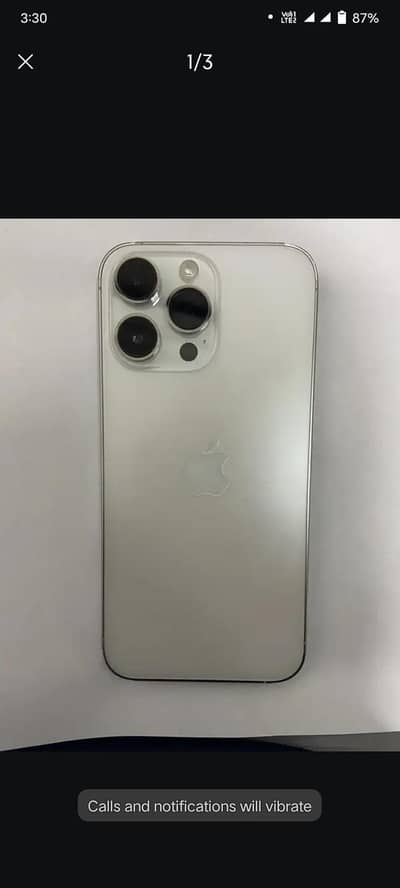 Apple iPhone 14 Pro Max FU 128GB WATER PAK 85% BATTERY WITH BOX
