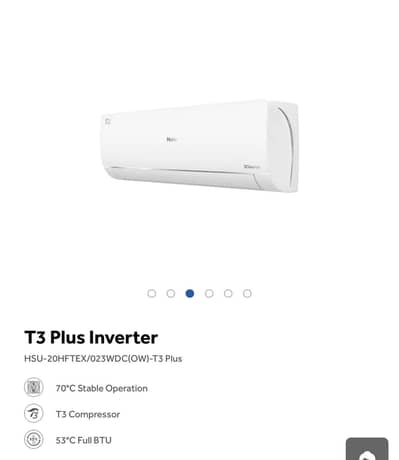 For Sale in less price  – Haier T3 Plus Inverter AC