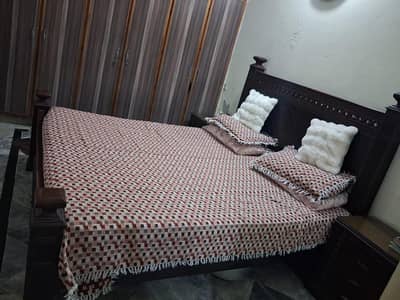 Elegant Bedroom Set for Sale – Bed, Dressing Table & 2 Side Tables