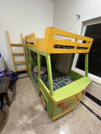 Kids bunker bed with mattresses