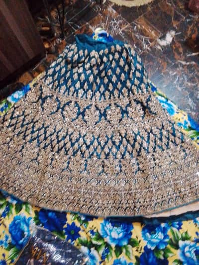 stitched lehnga with unstitched  choli and heavy dupatta