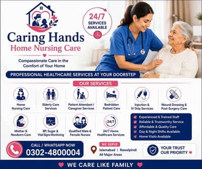 Professional Nursing Care at Home – 24/7 Available