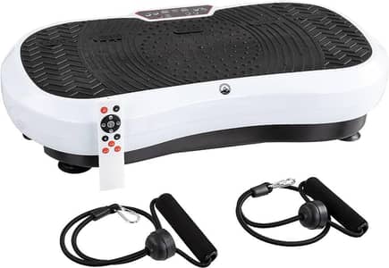Whole body vibration plate for weight loss|with bands.